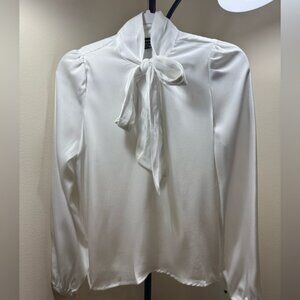 Satin Bow Dress Shirt